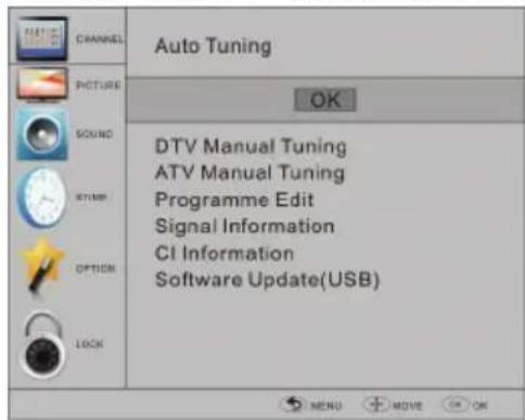 HAIER LET24T1000HF - Automatisches Einregeln (DVB-T) - 1