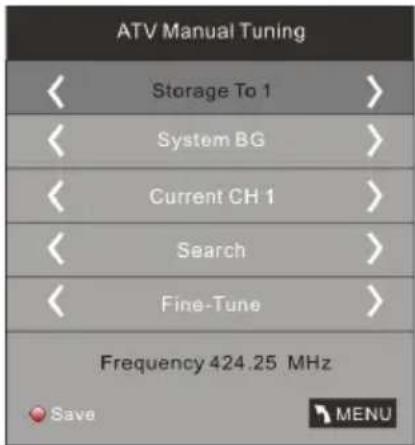 HAIER LET24T1000HF - 3). ATV Manual tuning (Sintonizzazione manuale ATV): - 1