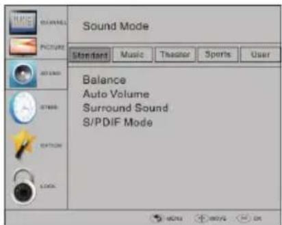 HAIER LET24T1000HF - SOUND MENU (Menu Audio) - 1