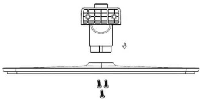 HAIER LET24T1000HF - Base Stand Assembly Instruction - 1