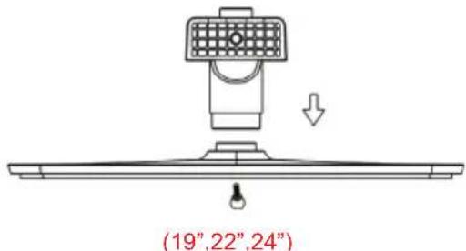 HAIER LET24T1000HF - Instructions pour l'assemblage du support - 1