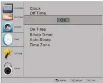 HAIER LET24T1000HF - TIME MENU (Menu Temps) - 1