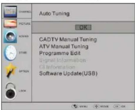 HAIER LET24T1000HF - Recherche automatique (DVB-C) - 1