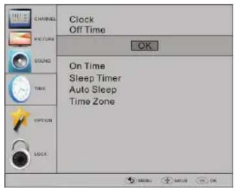 HAIER LET24T1000HF - TIJDMENU - 1