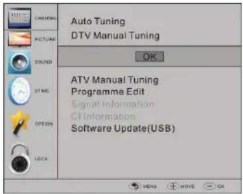 HAIER LET24T1000HF - Sintonizzazione manuale DTV (DVB-T) - 1