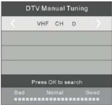 HAIER LET24T1000HF - Recherche manuelle DTV (DVB-T) - 2