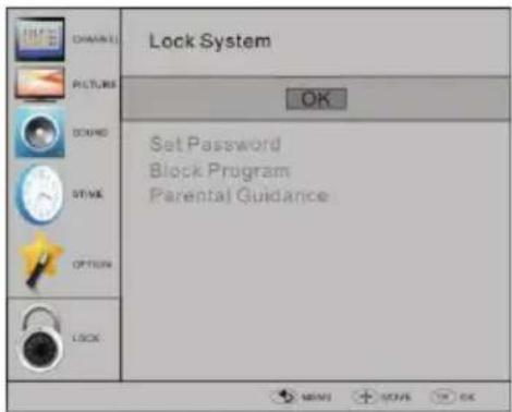HAIER LET24T1000HF - SPERRMENÜ - 1