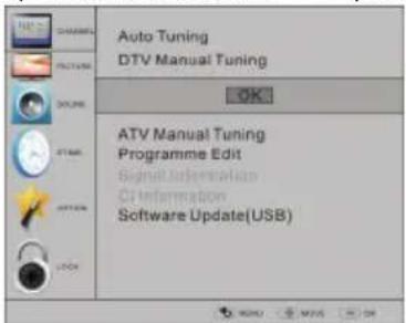 HAIER LET24T1000HF - sintonización manual de DTV (DVB-T) - 1