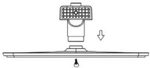 HAIER LET24T1000HF - Instrucción sobre el montaje del soporte base - 1
