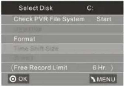 HAIER LET24T1000HF - OPTIONSMENÜ - 2