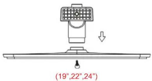 HAIER LET24T1000HF - Montageanleitung für Standfuß - 1