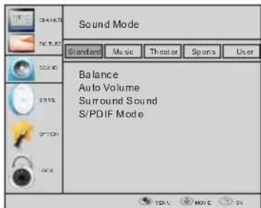 HAIER LET24T1000HF - 3.SOUND MENU - 1
