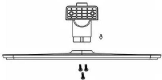 HAIER LET24T1000HF - Instrucción sobre el montaje del soporte base - 2