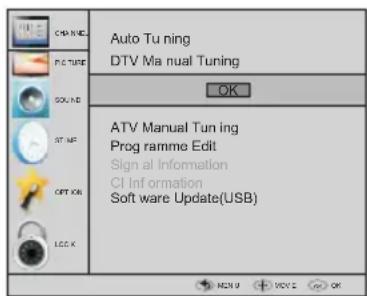HAIER LET19T1000H - DTV Manual Tuning (DVB-T) - 1