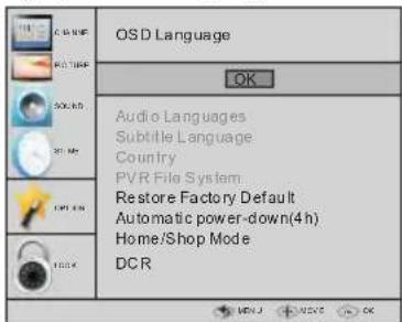 HAIER LET19T1000H - 5.OPTION MENU - 1