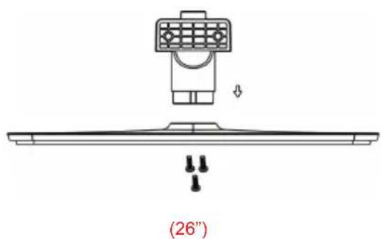HAIER LET19T1000H - Istruzioni di assemblaggio della base di sostegno - 2