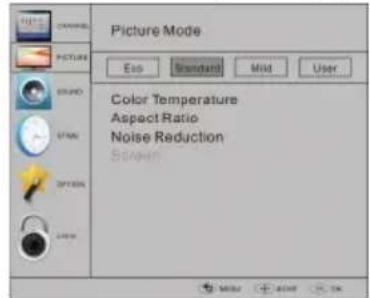 HAIER LET19T1000H - 2.PICTURE MENU (Menu Image) - 1