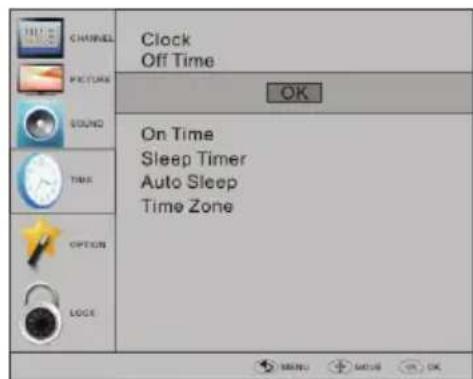 HAIER LET19T1000H - TIJDMENU - 1