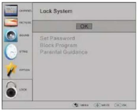 HAIER LET19T1000H - LOCK MENU (Menu Verrouillage) - 1