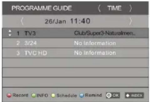 HAIER LET19T1000H - Menu EPG (Guide Électronique des Programmes) - 1