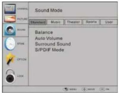 HAIER LET19T1000H - SOUND MENU (menu audio) - 1