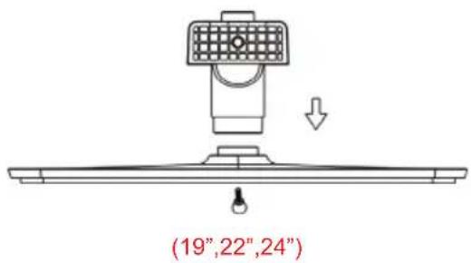 HAIER LET19T1000H - Istruzioni di assemblaggio della base di sostegno - 1