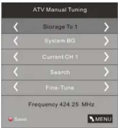HAIER LET19T1000H - 3). Sintonización manual de ATV: - 1
