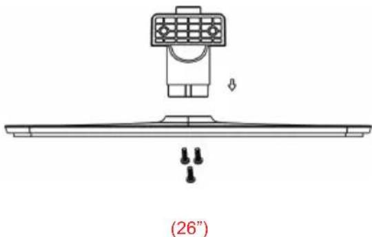 HAIER LET19T1000H - Montagewijze van het voetstuk - 2
