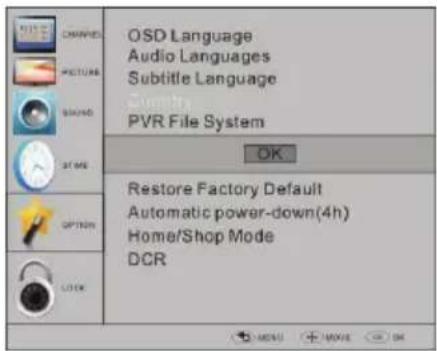HAIER LET19T1000H - Vorbereitung der Aufnahme - 1