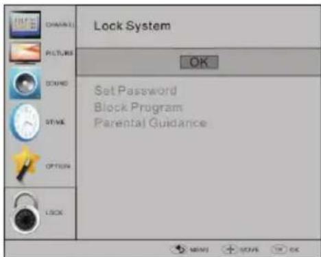 HAIER LET19T1000H - SPERRMENU - 1