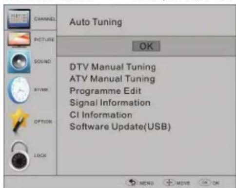 HAIER LET19T1000H - Automatisches Einregeln (DVB-T) - 1
