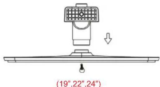 HAIER LET19T1000H - Instructions pour l'assemblage du support - 1