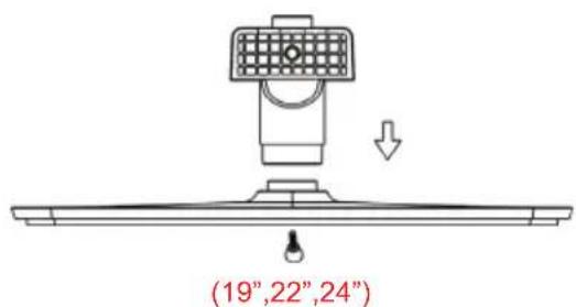 HAIER LET19T1000H - Montageanleitung für Standfuß - 1