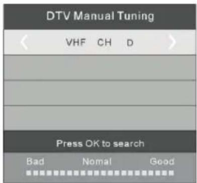 HAIER LET19T1000H - Recherche manuelle DTV (DVB-T) - 2