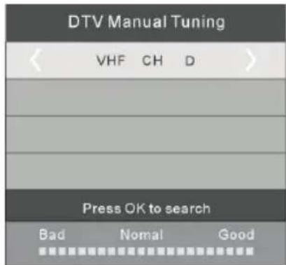 HAIER LET19T1000H - Sintonizzazione manuale DTV (DVB-T) - 2