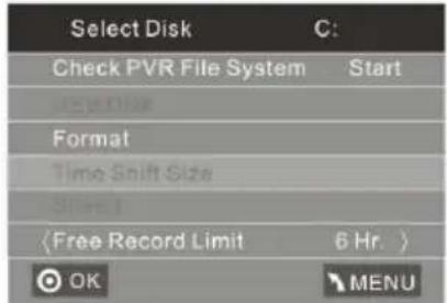 HAIER LET19T1000H - OPTIONSMENU - 2