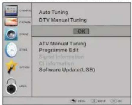 HAIER LET19T1000H - Manuelles Einregeln (DVB-T) - 1