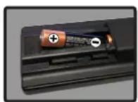 HAIER LEF65V200S - Insert the batteries into the remote - 1
