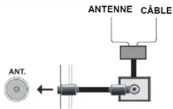 HAIER LEF65V200S - Branchez l'antenne/le cable directement à votre téléviseur - 1