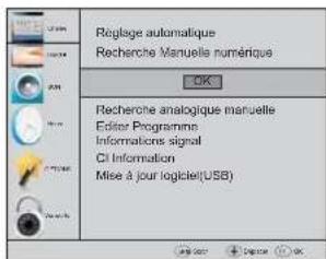 HAIER LE50M600CF - 2.1) Recherche manuelle DTV (DVB-T) - 1