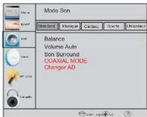 HAIER LE50M600CF - Menu Audio - 1