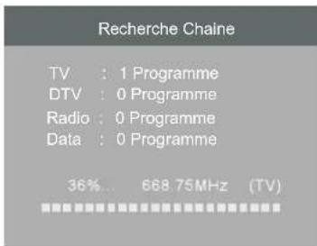 HAIER LE50M600CF - 1.1) Recherche automatique (DVB-T) - 4