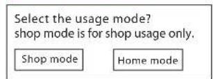 HAIER LE50M600CF - HOME or Shop modes - 1