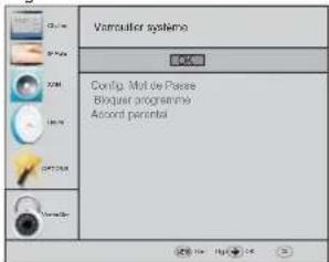 HAIER LE50M600CF - Menu Verrouillage - 1