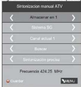 HAIER LE50M600CF - 3) Sintonizacion manual de ATV: - 1