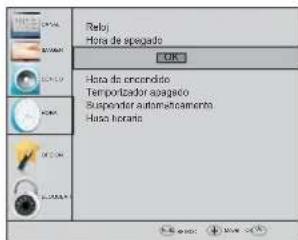 HAIER LE50M600CF - MENU DE HORA - 1