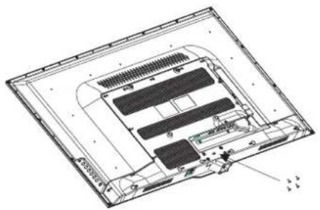 HAIER LE50M600CF - Istruzioni di assemblaggio della base di sostegno - 1