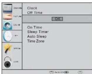 HAIER LE50M600CF - TIME MENU - 1