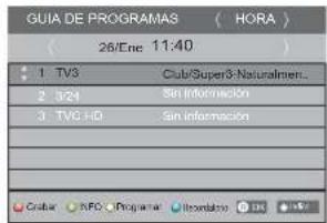 HAIER LE50M600CF - MENU EPG (Guía electrónica de programación) - 1