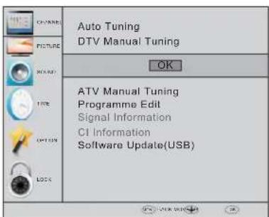 HAIER LE50M600CF - 2.1) DTV Manual Tuning (DVB-T) - 1